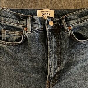 Reformation Liza ultra high rise jeans size 24. New & never worn.